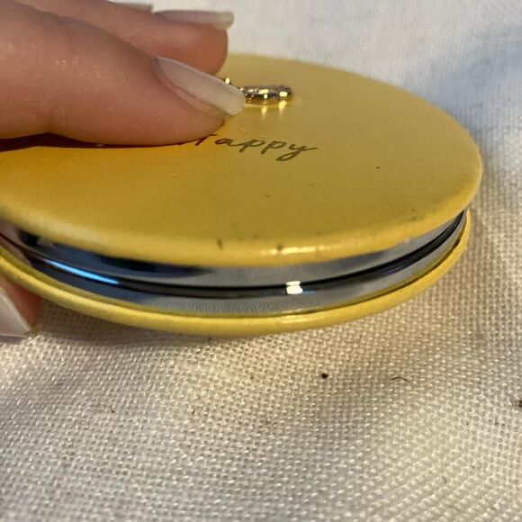 Yellow & Gold Bee Happy Mini Foldable Mirror - Picture 5 of 6